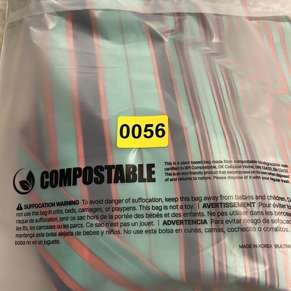 VINTAGE Daniel Rainn | Sheer Tie Front Blouse‎ | Mint & Orange Stripes | Medium - Picture 11 of 11